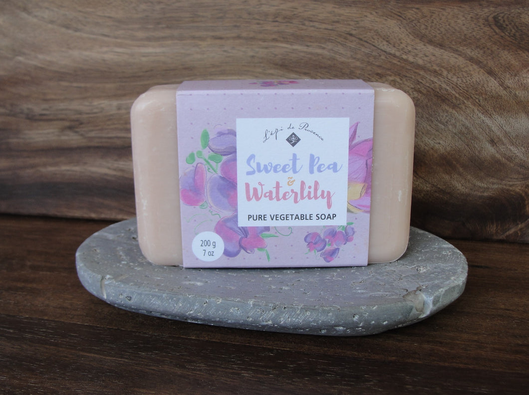 Sweet Pea & Water Lily French Soap